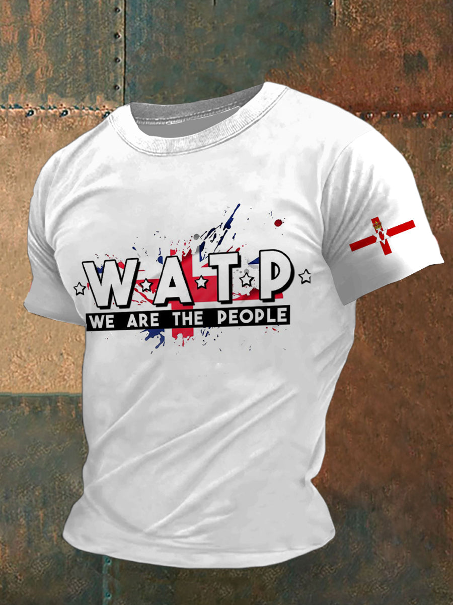Northern Ireland Printed Vintage Fashion Loose Short Sleeve T-Shirt