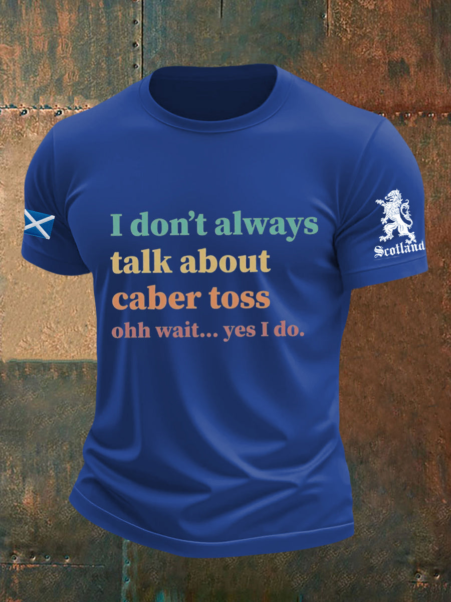 Men's Funny Scotland Highland Games Short Sleeves T-shirt