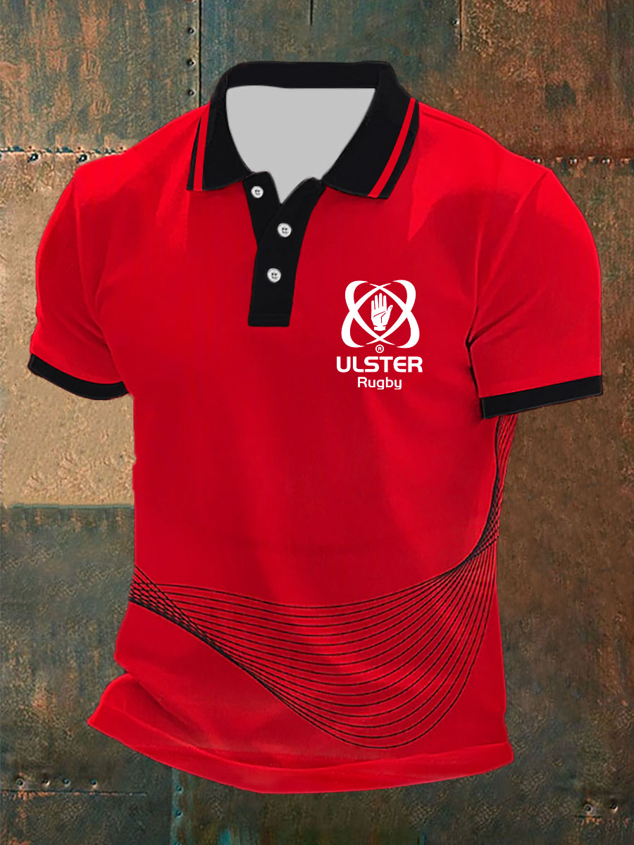 Men's Ulster Rugby Print Casual Top