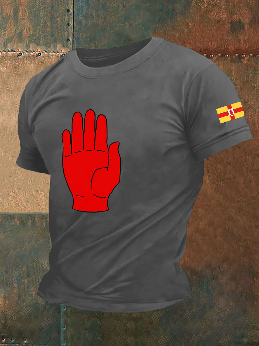 Men's Ulster Print Casual T-Shirt
