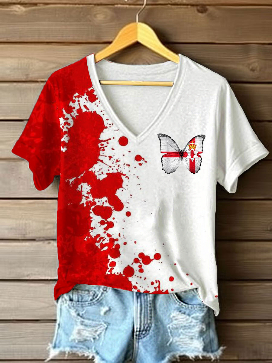 Women's Northern Ireland Printed Casual T-Shirt