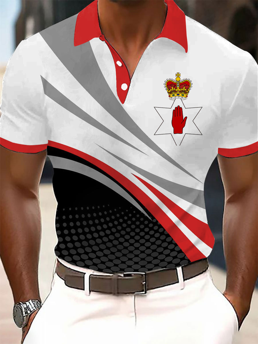 Men's Northern Ireland Printed Casual Short Sleeve Top