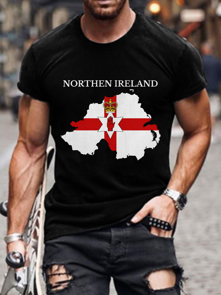 Men's Northern Ireland inspired print T-shirt