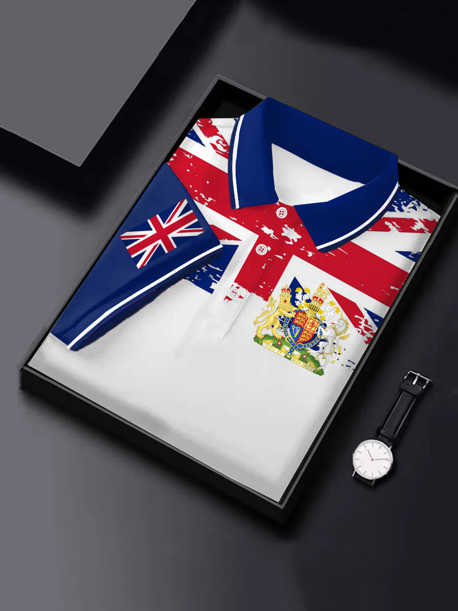 Men's UK Coat of arms Print short sleeve shirt