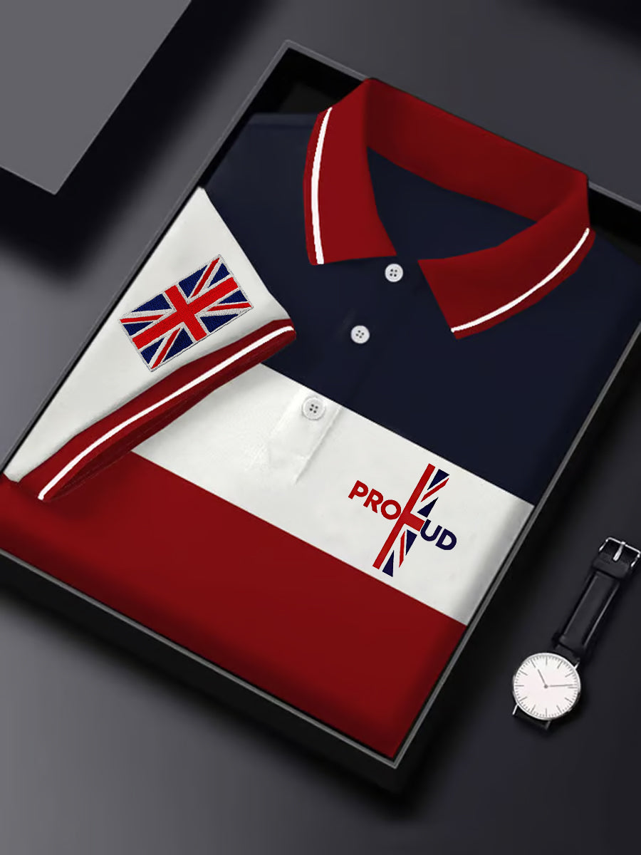 Men's UK Coat of Arms Print Short Sleeve Top