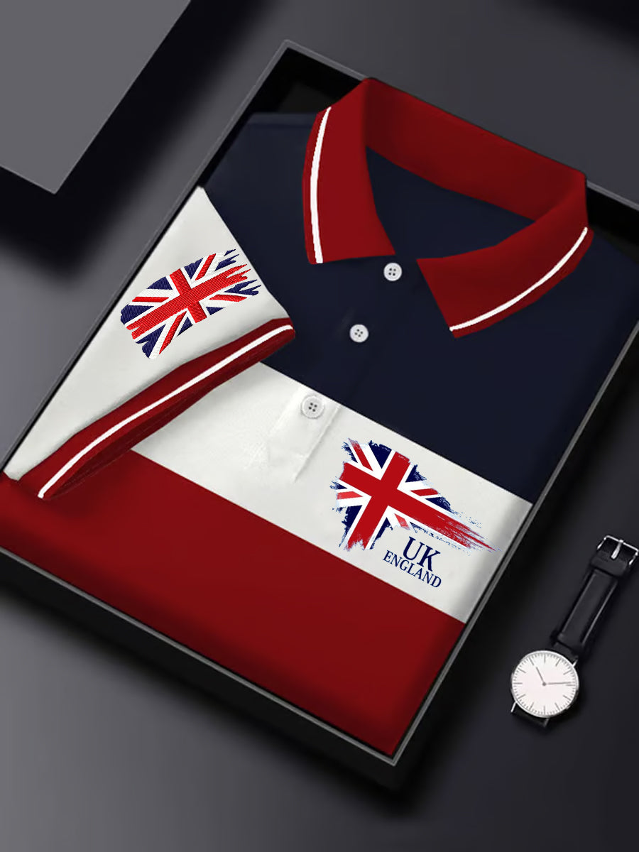 Men's UK Coat of Arms Print Short Sleeve Top