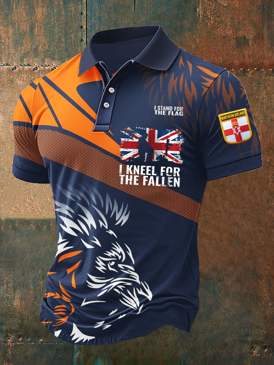 Men's Orange Day Casual Top