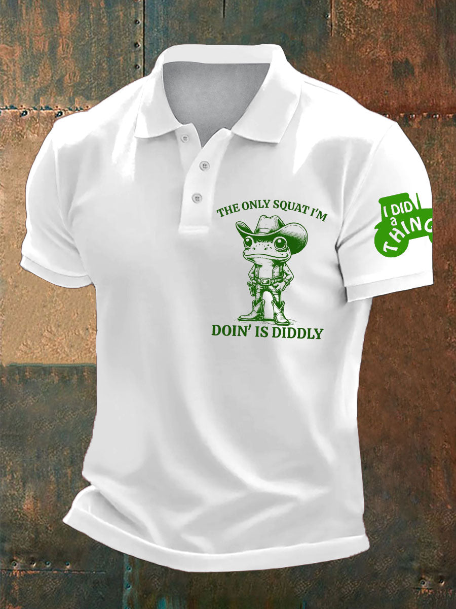 Men's British Farming Printed Casual Tops