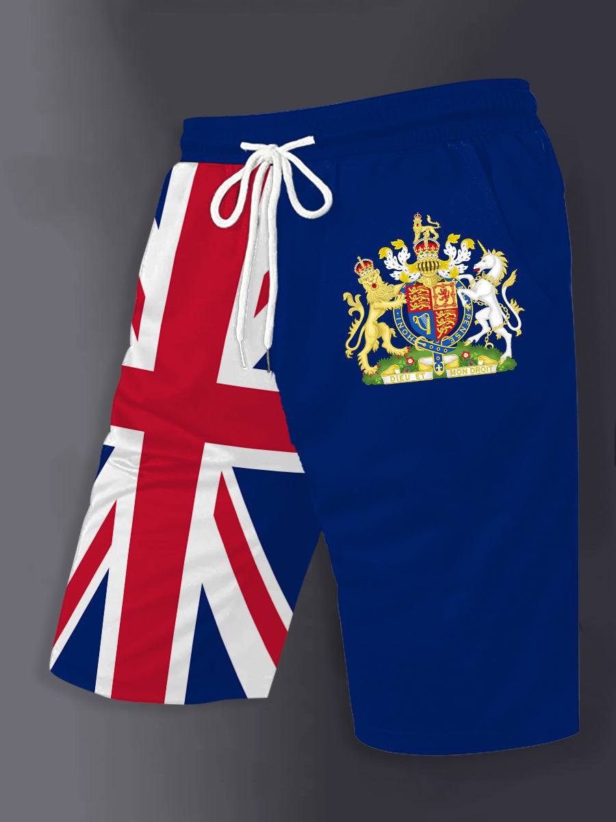 Men's United Kingdom Print  Shorts