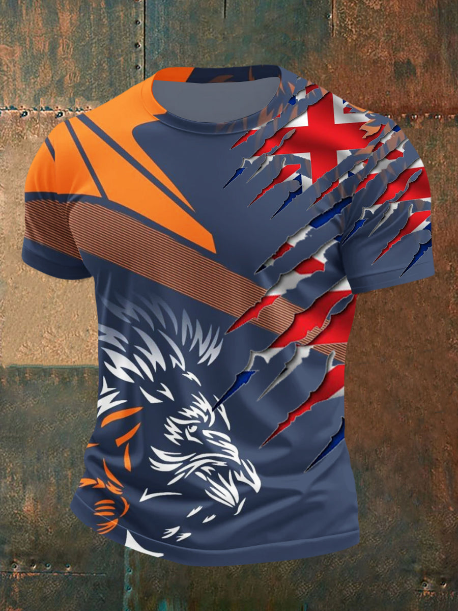 Men's Orange Day Casual Top