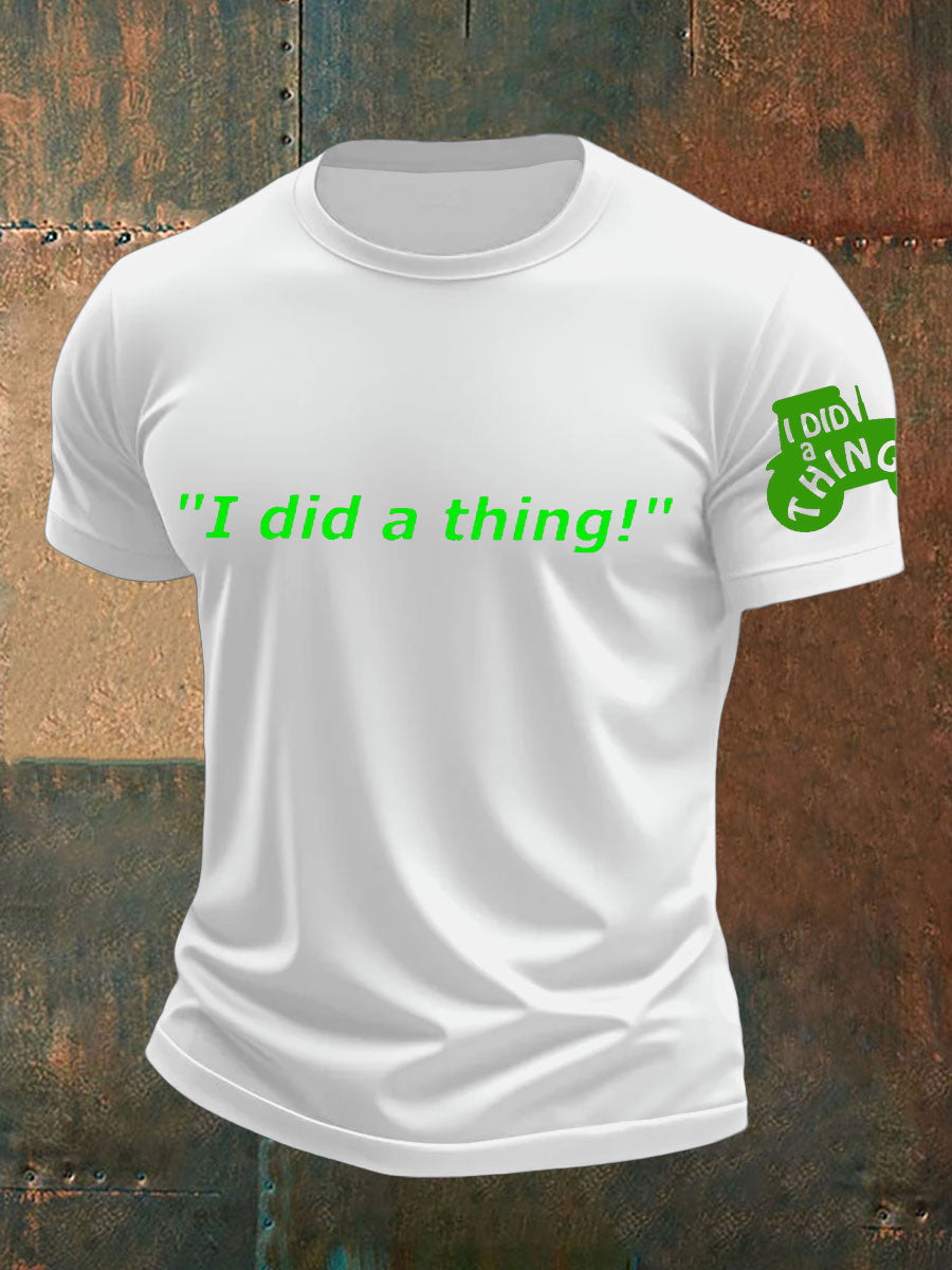 Men's British Farming Printed T-shirt