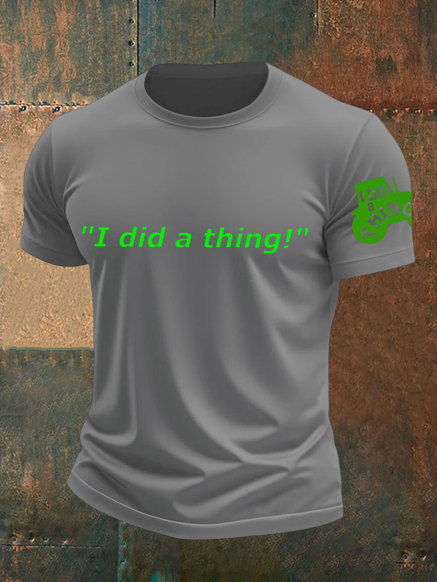 Men's British Farming Printed T-shirt