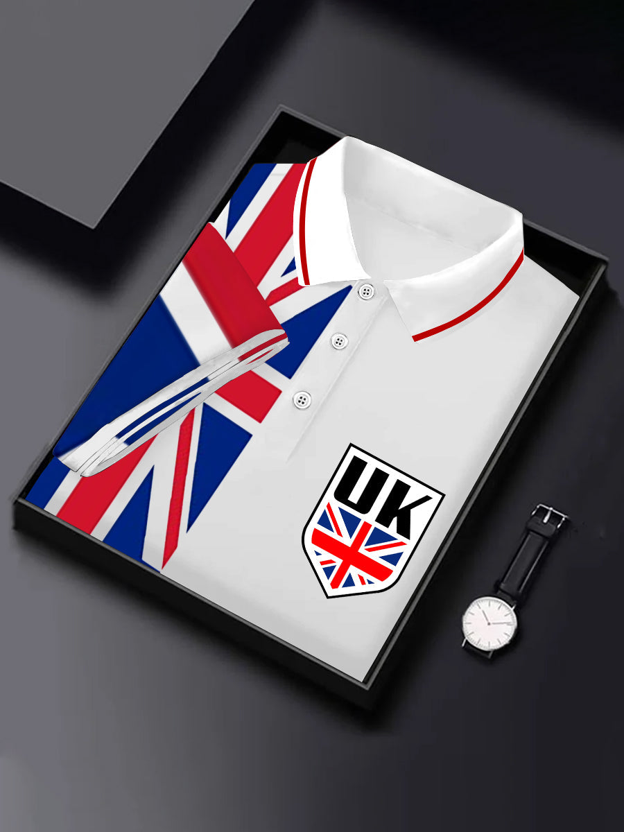 Men's UK Flag Print Short Sleeve Top
