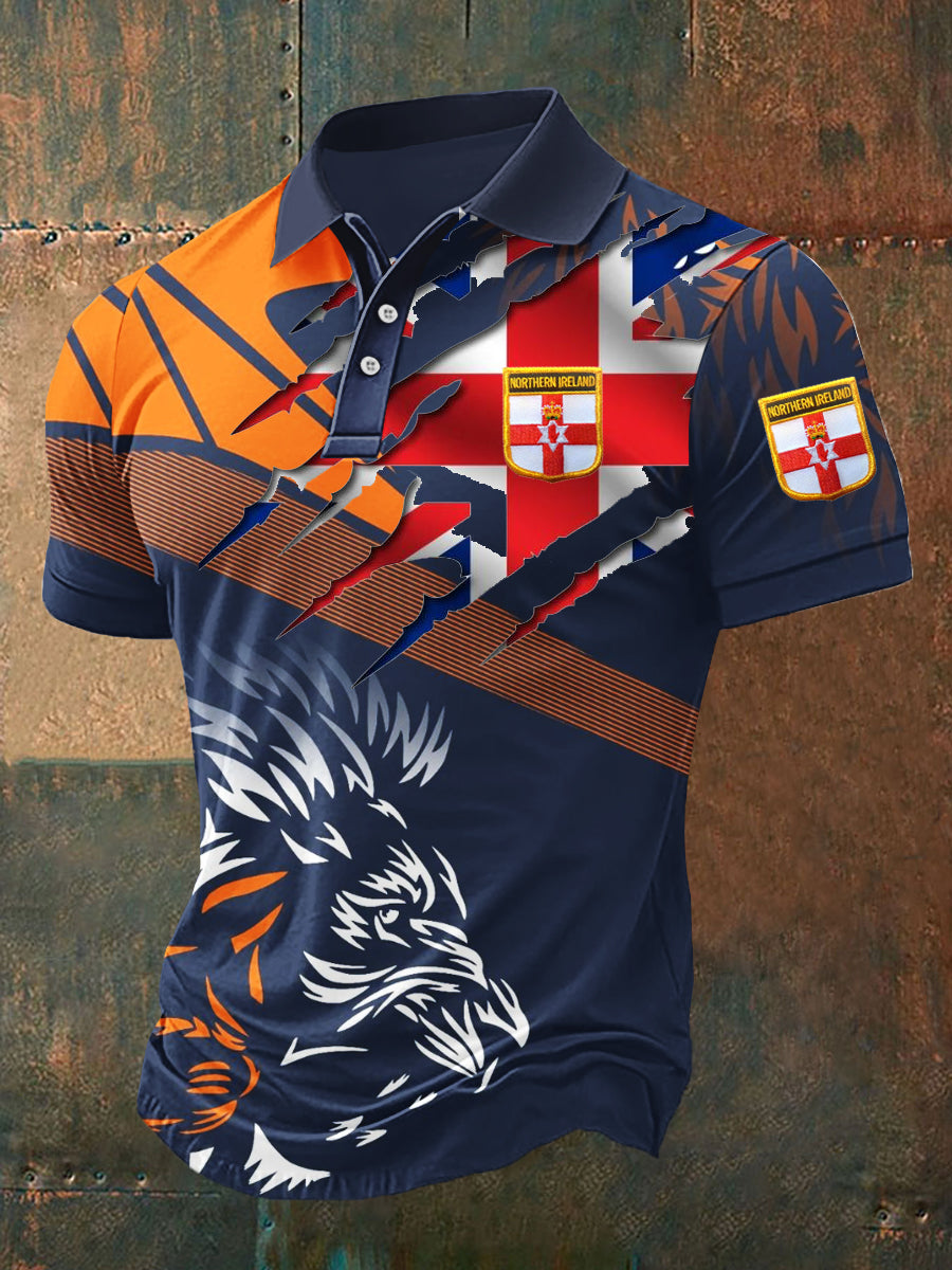 Men's Orange Day Casual Top