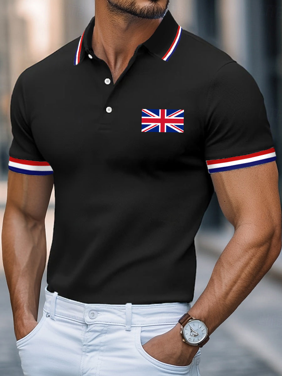 Men's UK Flag Print Casual Top