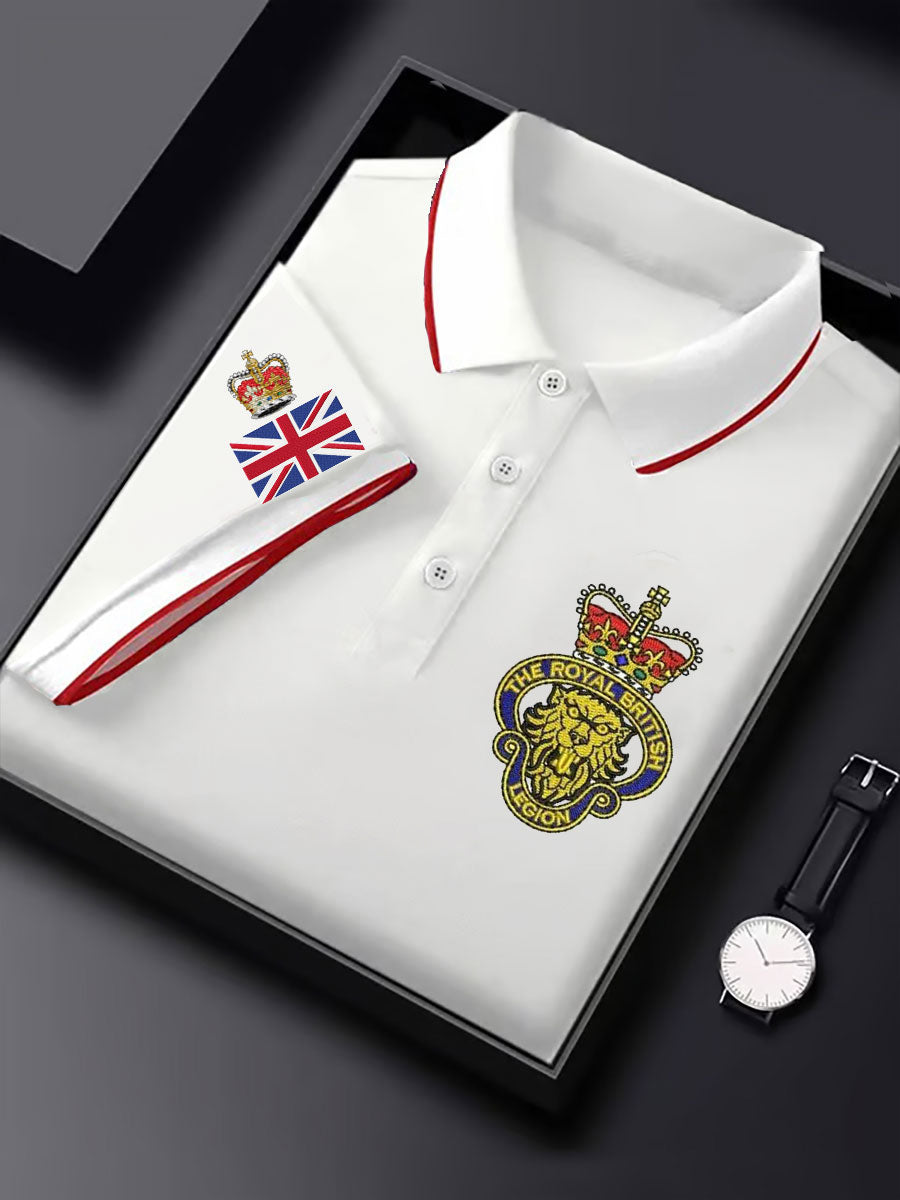 Men's Rpyal British Flag Printed Casual Tops