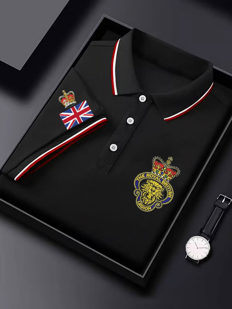 Men's Rpyal British Flag Printed Casual Tops