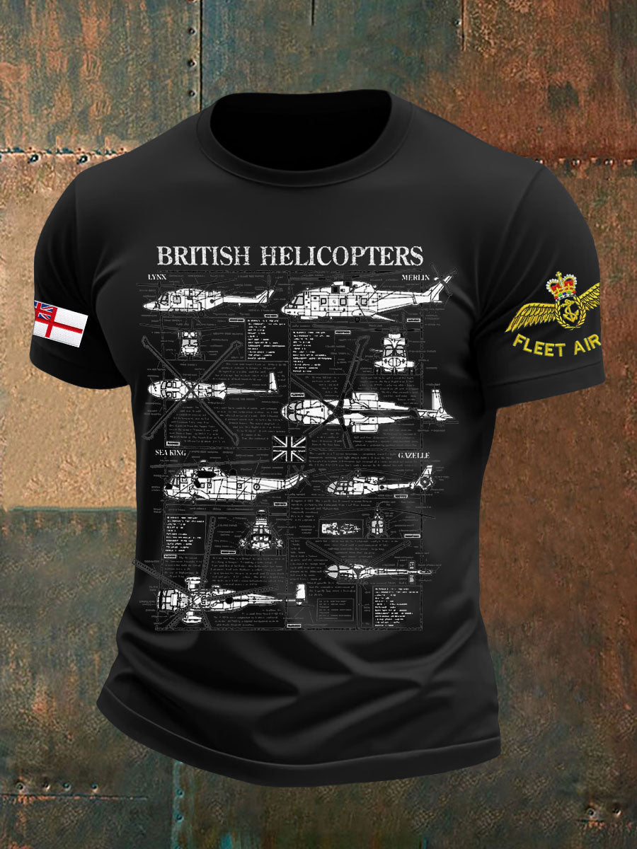 Men's Navy Veteran FAA Printed T-shirt