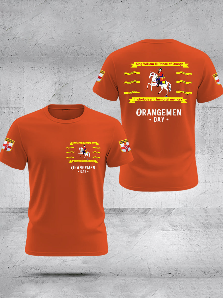 Men's Orange Day Casual Top