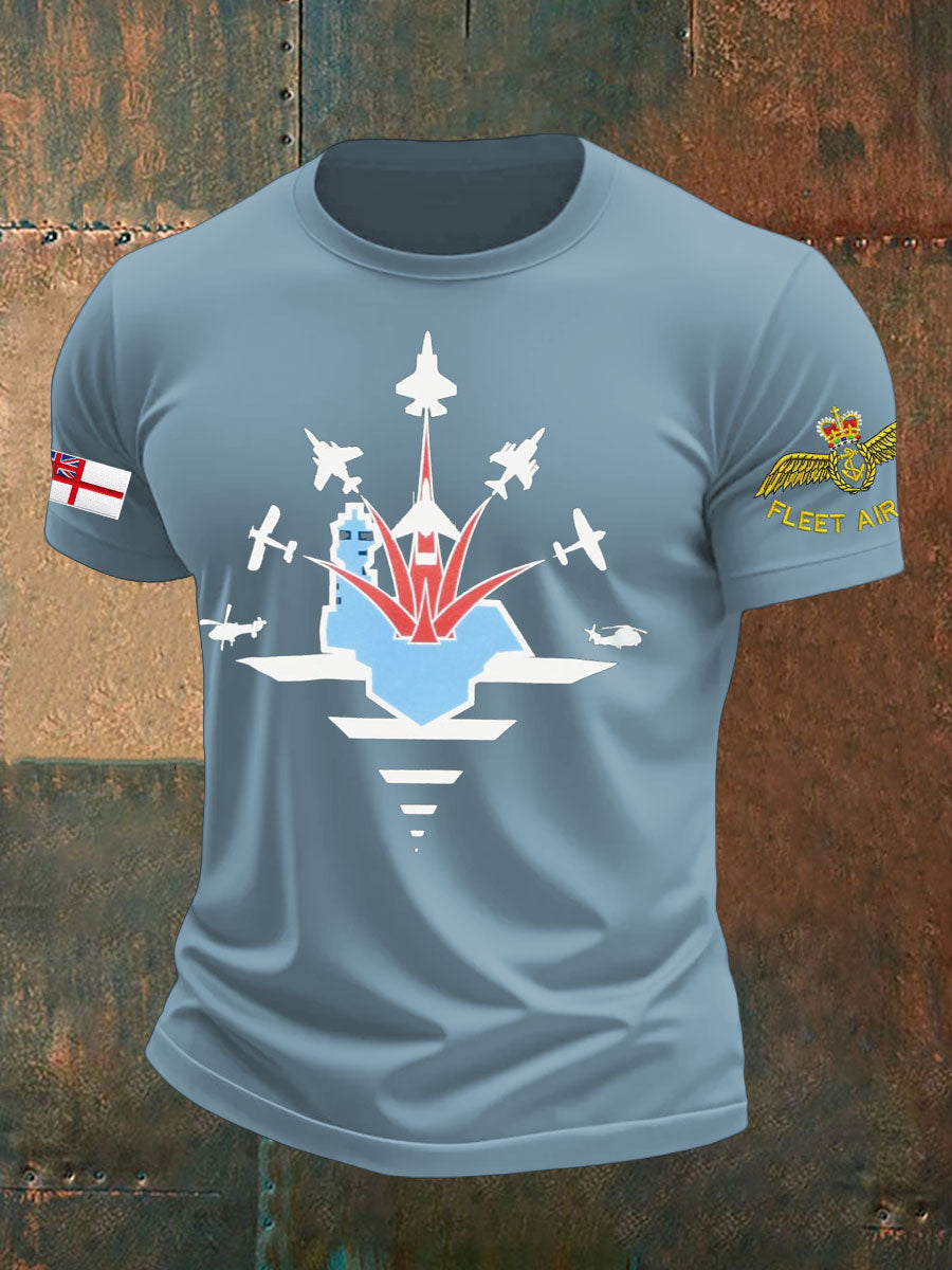 Men's Navy Veteran FAA Printed T-shirt