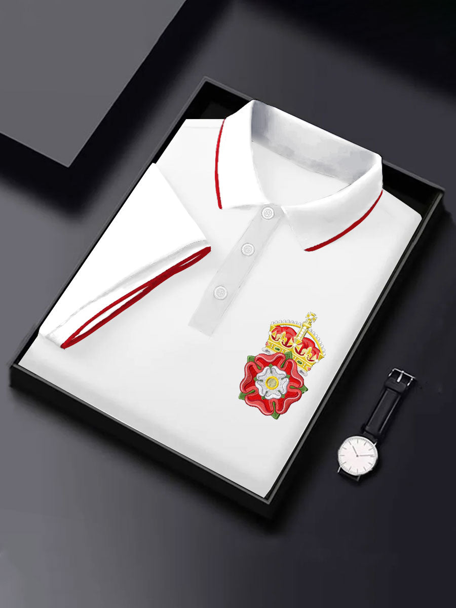 Men's Red Rose Englan Printed Casual Tops