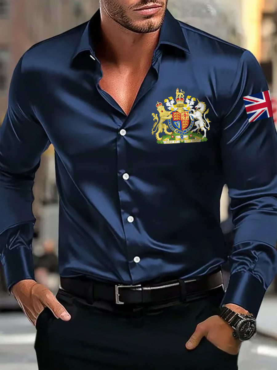 Men's UK Business Luxury Long Sleeve Shirt