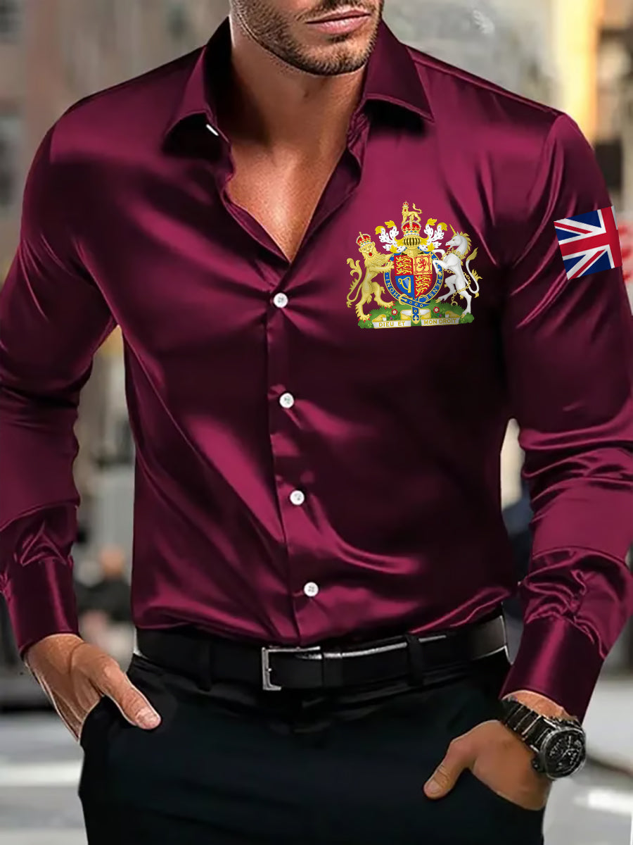 Men's UK Business Luxury Long Sleeve Shirt