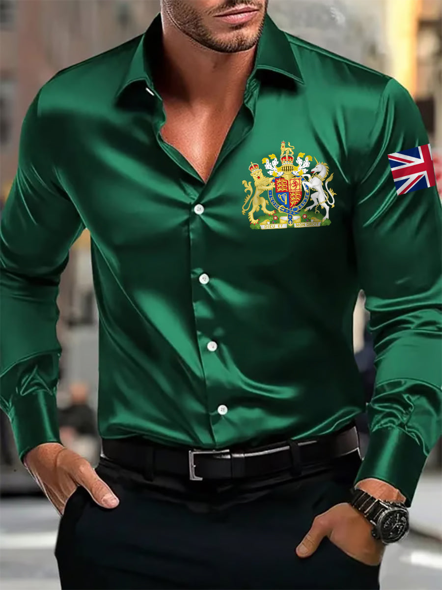 Men's UK Business Luxury Long Sleeve Shirt