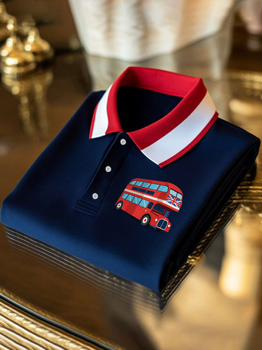 Men's Vintage England Bus Casual Shirt