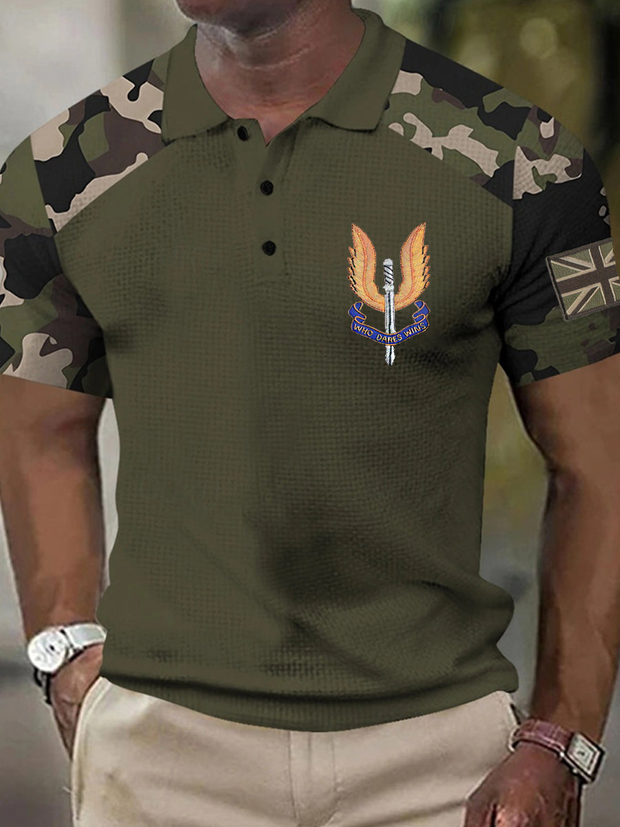 Men's Business Style Badge Top