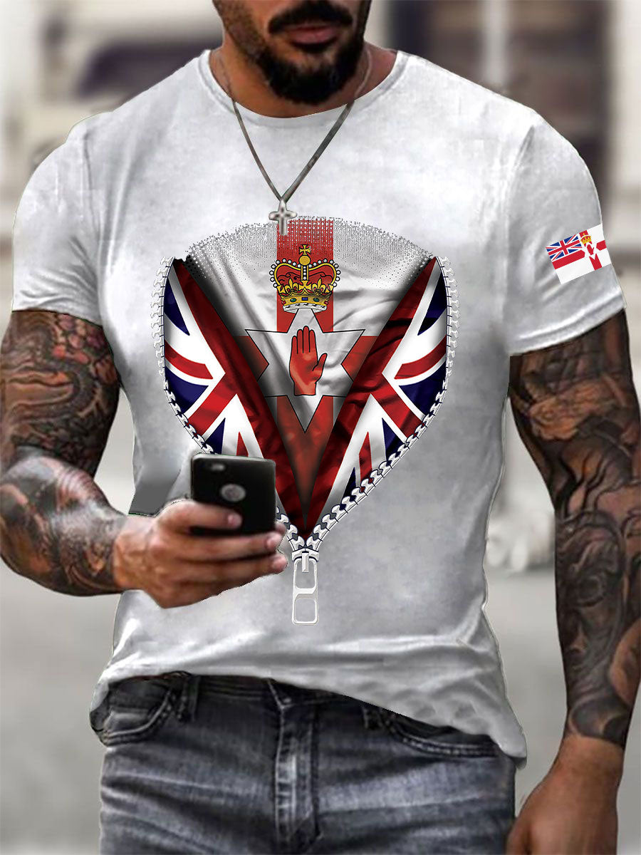 Men's Northern Ireland Printed Casual T-Shirt