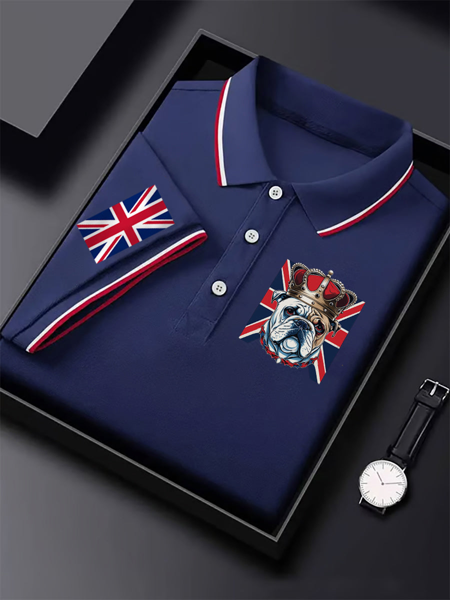 Men's Vintage British Bulldog Crown Casual Shirt