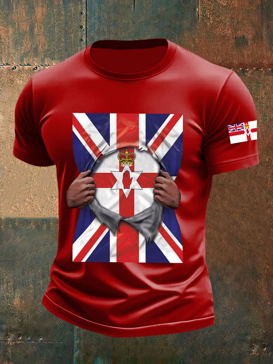 Men's Northern Ireland Printed Casual T-Shirt