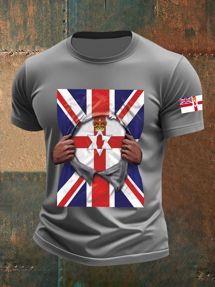 Men's Northern Ireland Printed Casual T-Shirt