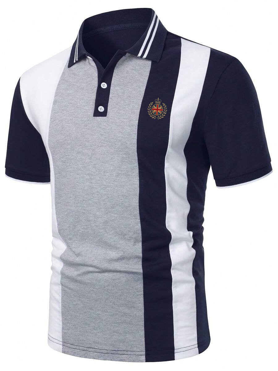 Men's Stripes Print Casual Top