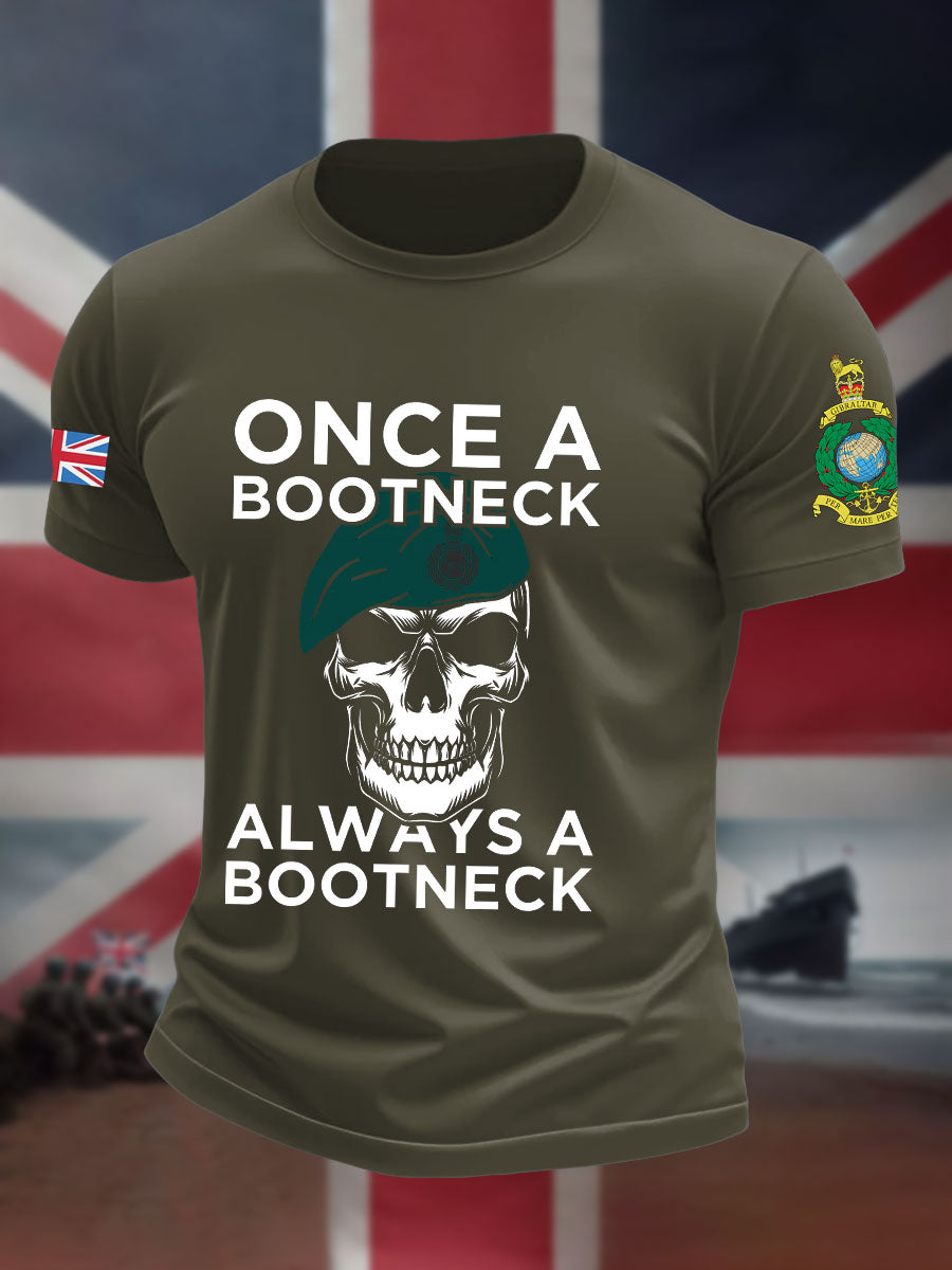 Men's Navy Veteran Marines Printed T-shirt