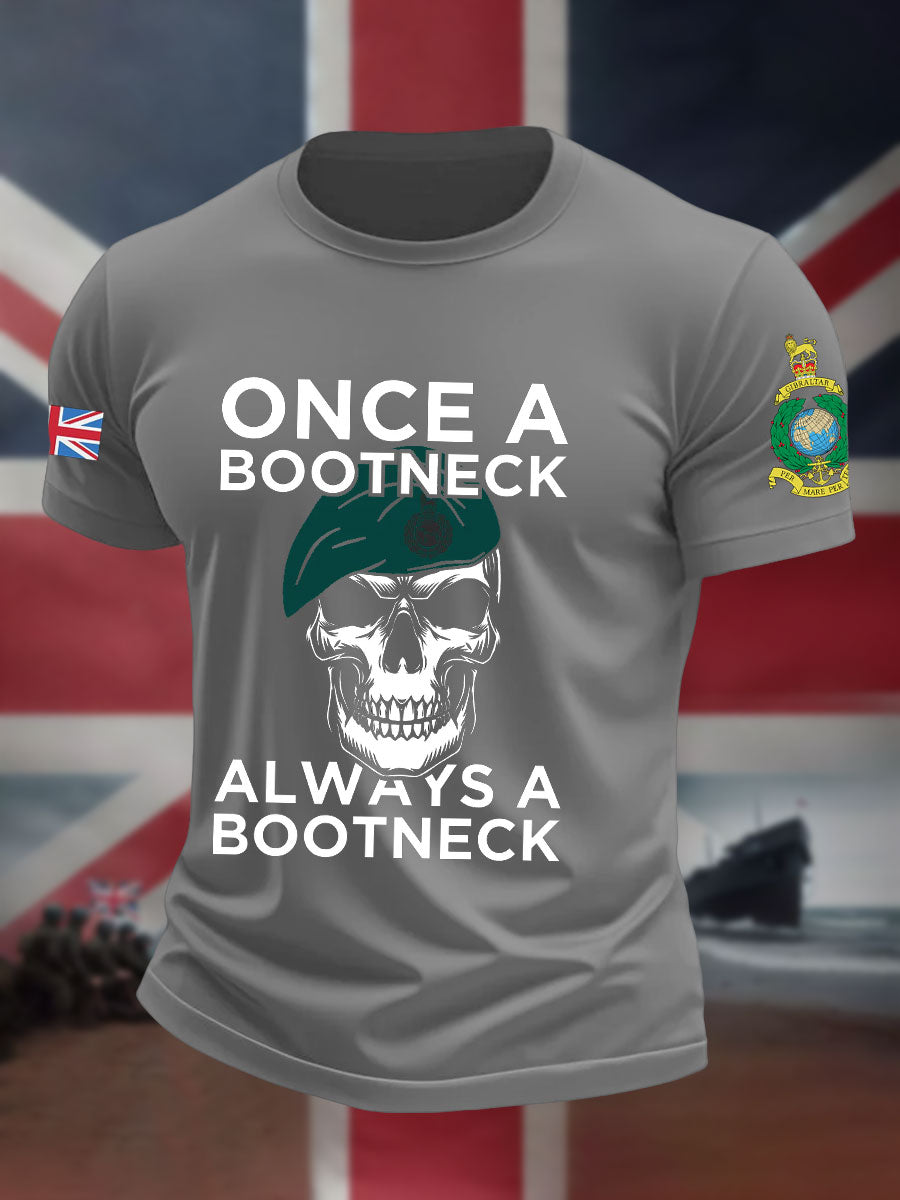 Men's Navy Veteran Marines Printed T-shirt