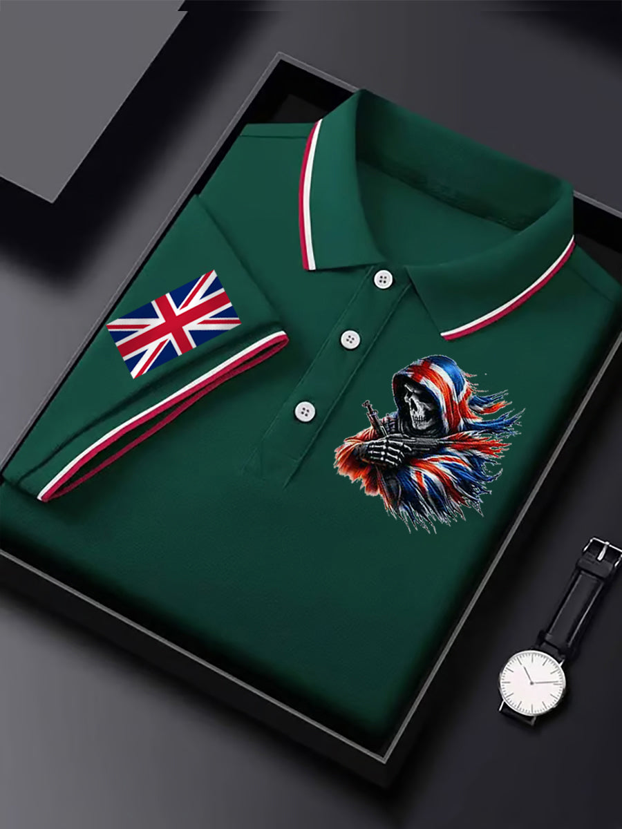 Men's Vintage England Flag Casual Shirt