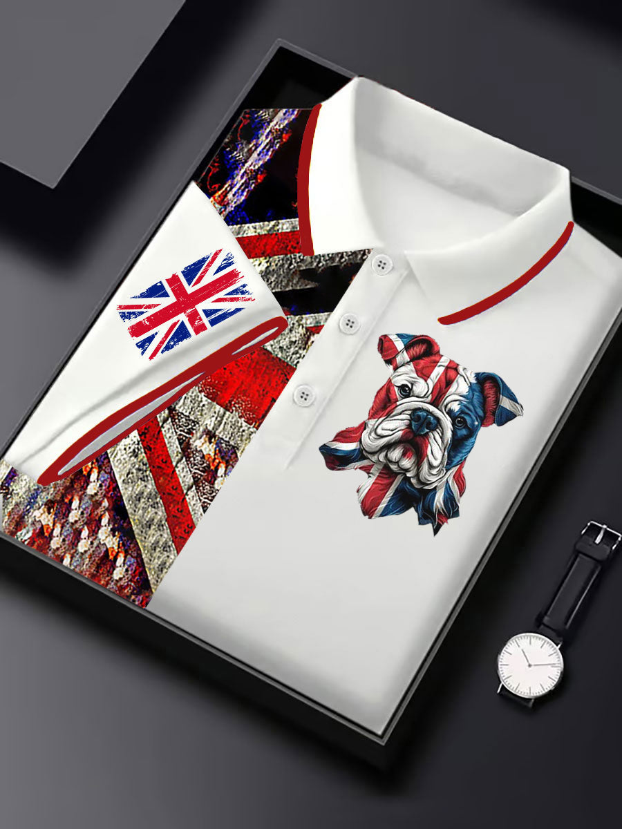 Men's Vintage England Flag Casual Shirt