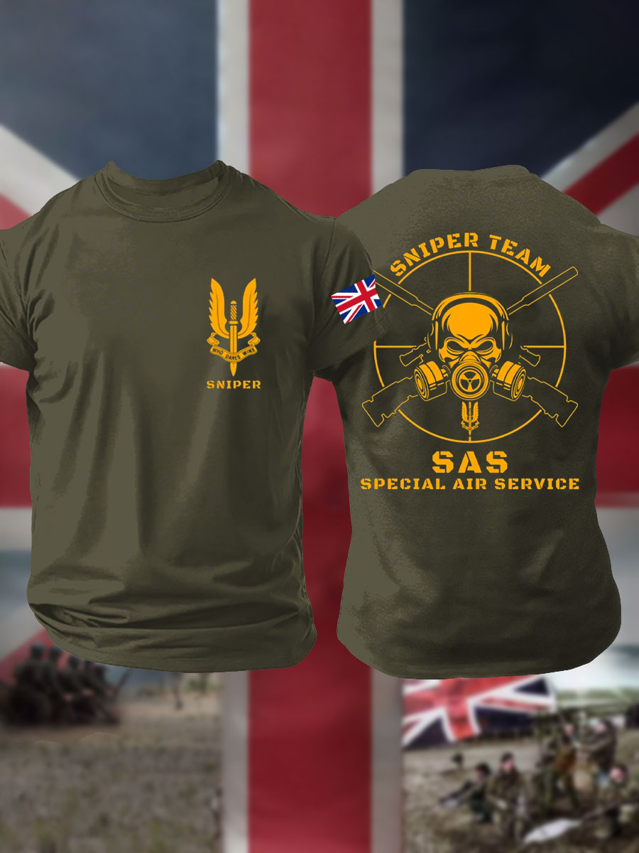 Men's SAS Special Air Service Printed T-shirt