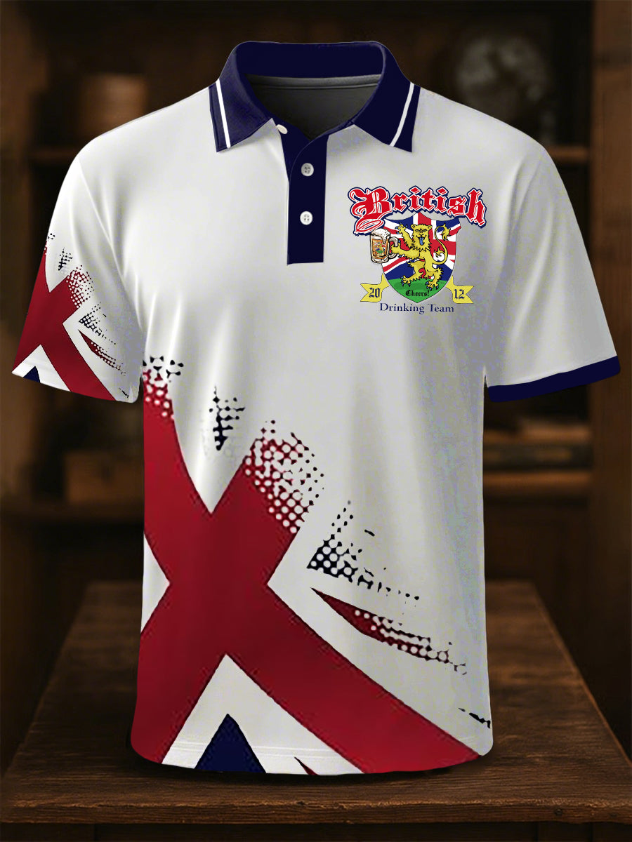 Men's Britain Drinking Team Short Sleeve Shirt