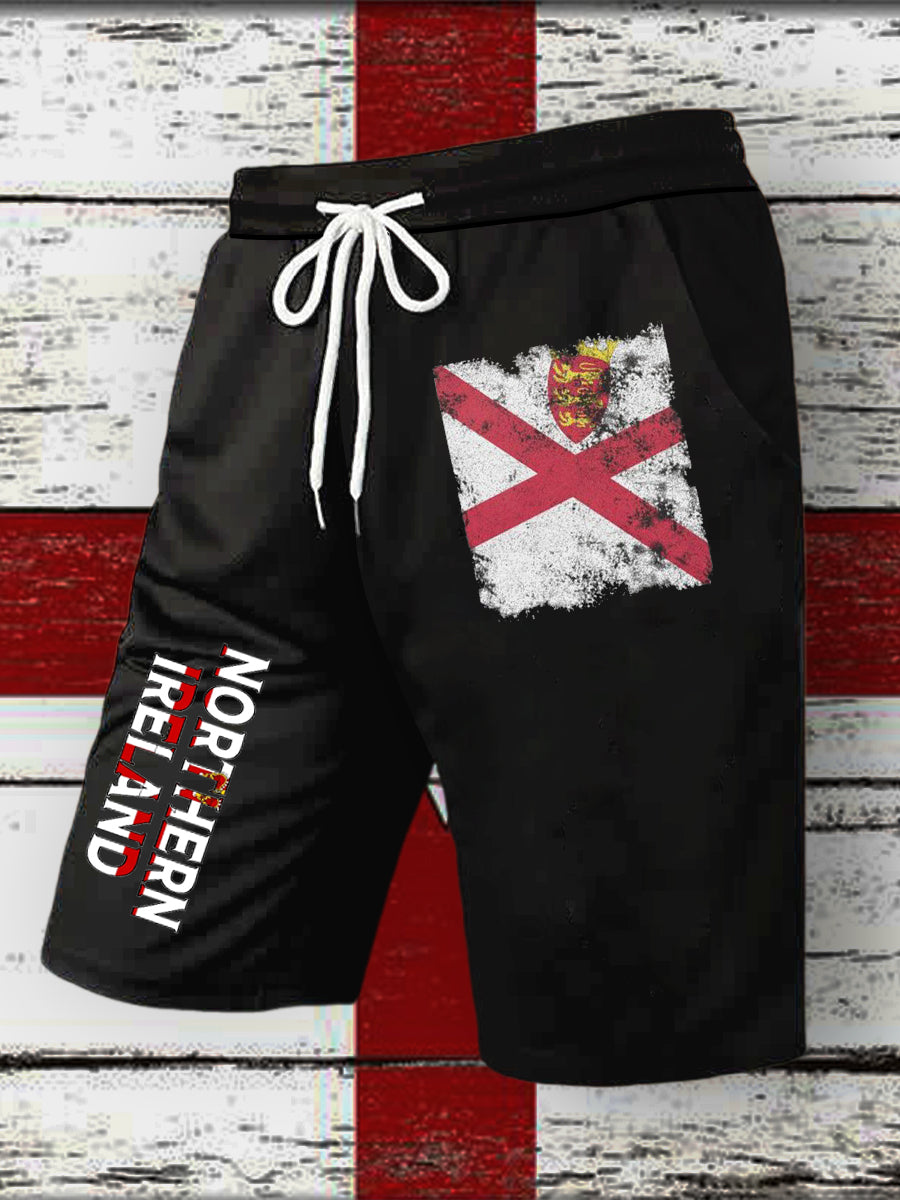Men's Northern Ireland Printed Drawstring Shorts