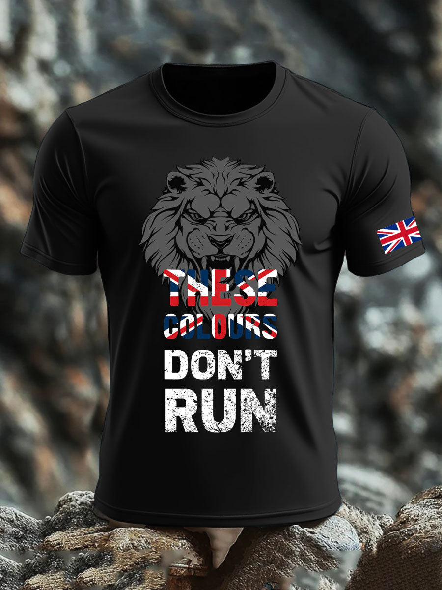 Men's UK Flag Pride Patriotic Printed T-shirt