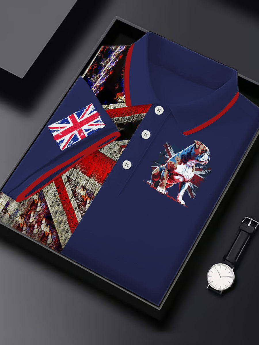 Men's Vintage England Flag Casual Shirt