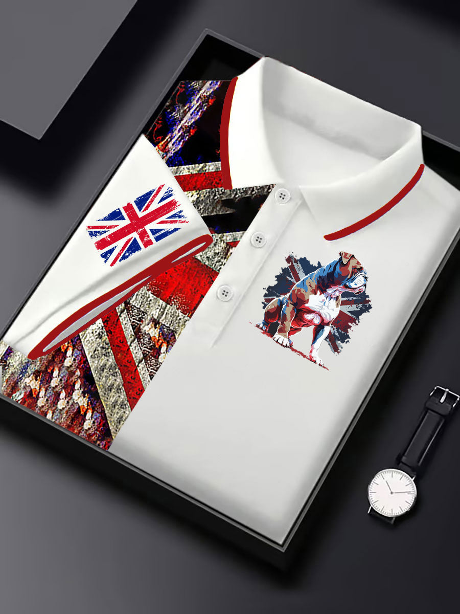 Men's Vintage England Flag Casual Shirt