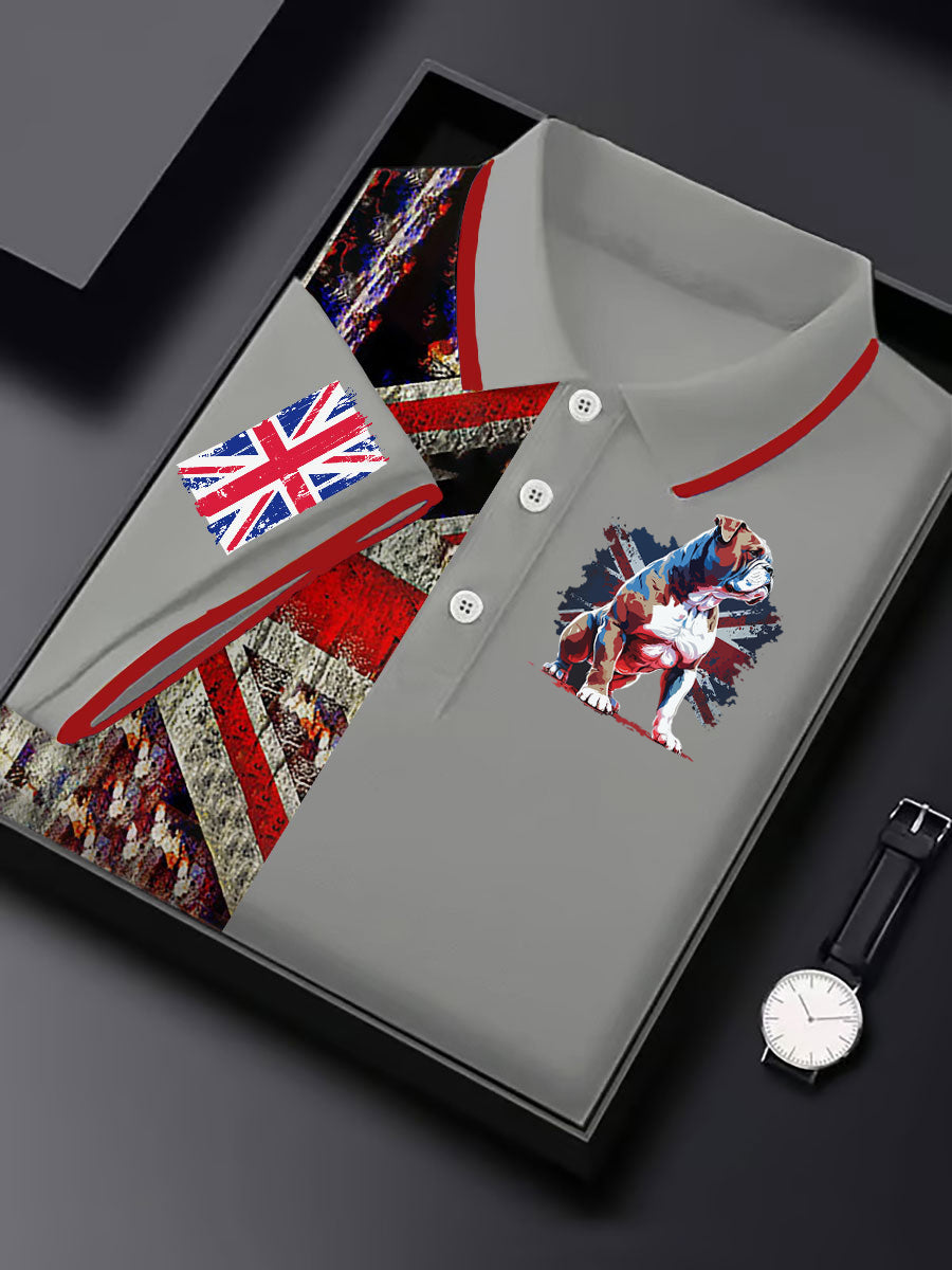 Men's Vintage England Flag Casual Shirt