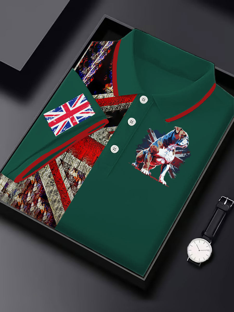 Men's Vintage England Flag Casual Shirt