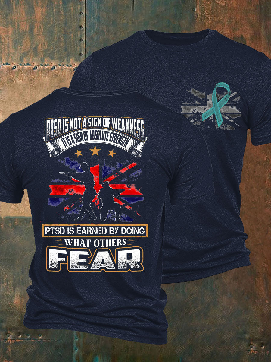Men's PTSD Awareness Veteran T-shirt