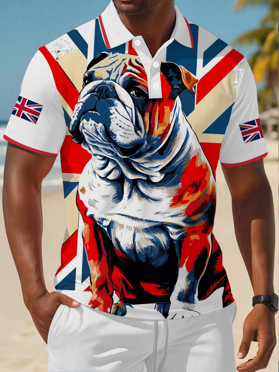 Men's Vintage England Flag Casual Shirt