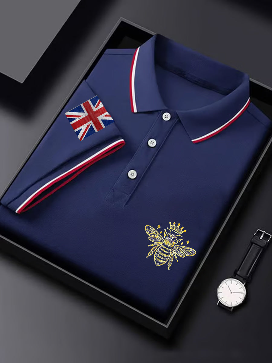 Men's UK Flag  Print Casual Short Sleeve Top